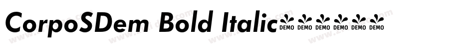 CorpoSDem Bold Italic字体转换